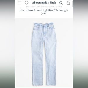 Abercrombie 90s High Rise Curve Love Jean